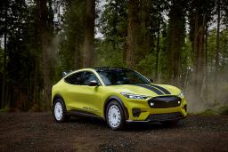 2024 Ford Mustang Mach-E Rally in yellow